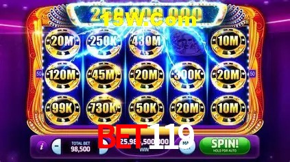 Interface moderna da plataforma bet119